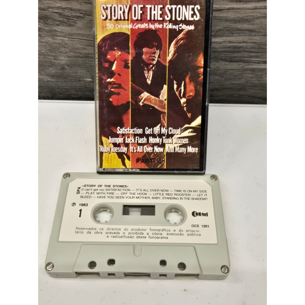 The Rolling Stones Story of the Stones Part 1 K-Tel Cassette Tape 1983 OCE 1201
